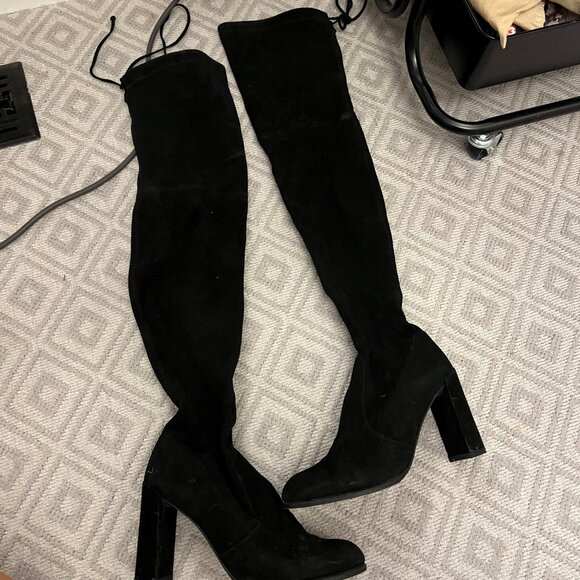STUART WEITZMAN - Yulianaland Suede Over-The-Knee Boots - Picture 3 of 6